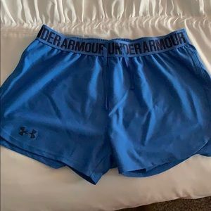 Blue Under Armor workout shorts